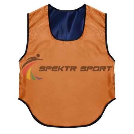 Купить Манишка футбольная двусторонняя Spektr Sport оранжево-синяя, р. 50-54 в Дзержинске 