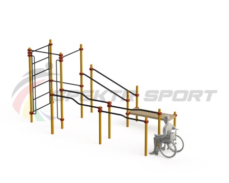 Купить Спортивный комплекс для инвалидов-колясочников WRK-D16_76mm в Дзержинске 